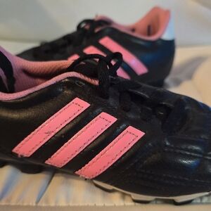 Adidas Youth Soccer Cleats Goletto IV 11 Youth Black Pink White